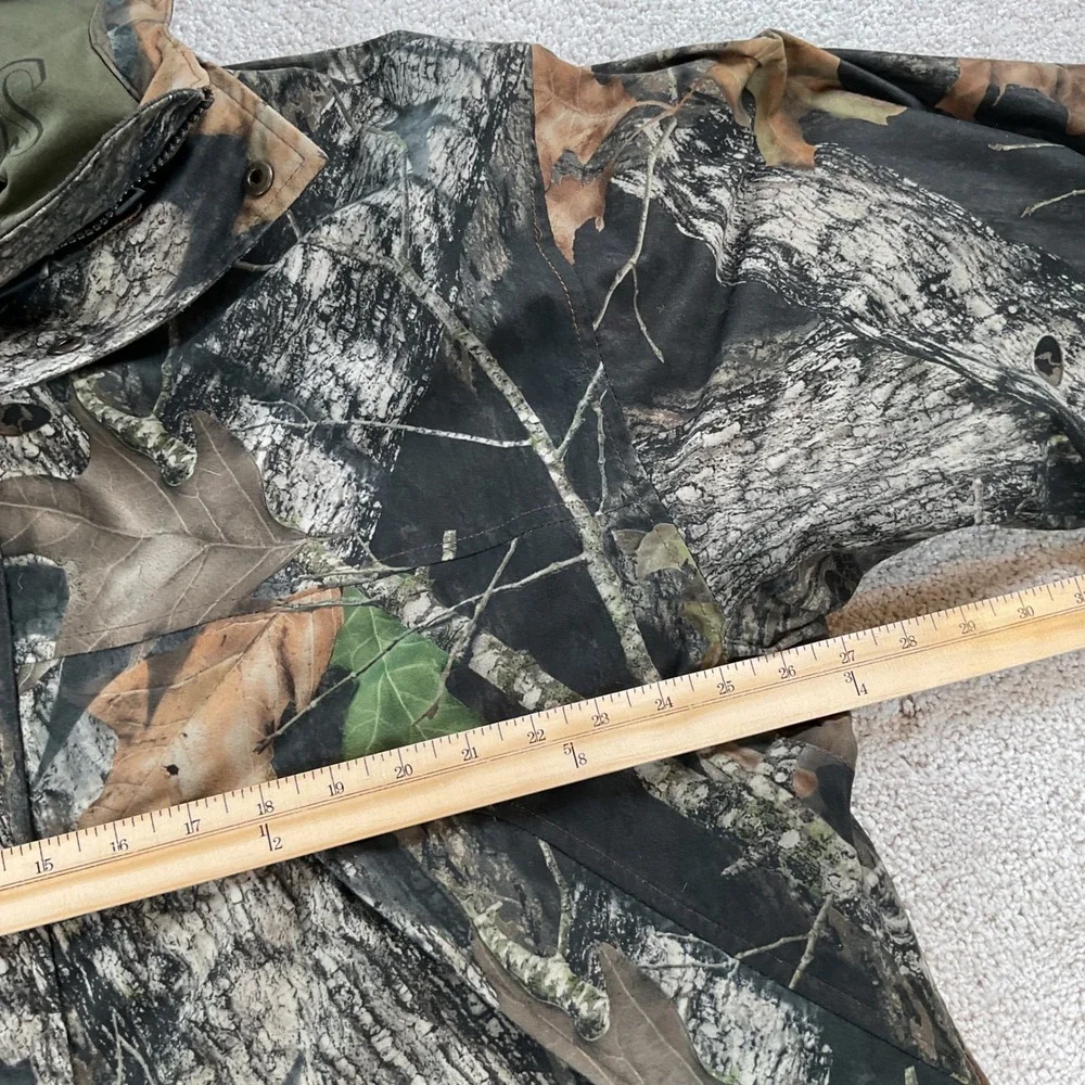 Cabelas Dry-Plus ScentLok Mossy Oak Camo Hunting Jacket Mens XL Regular Hooded